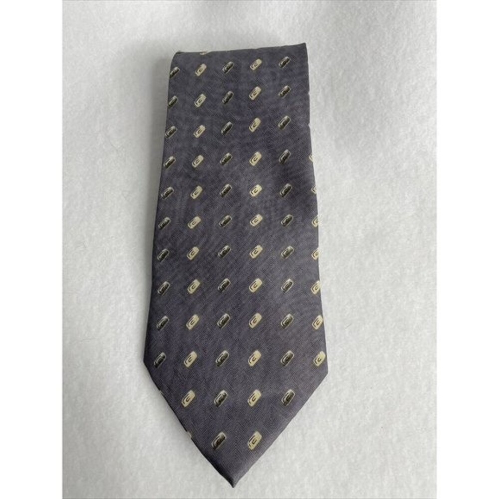 Men's Tie from Thai Land Gray/White Hand Made 100% Silk